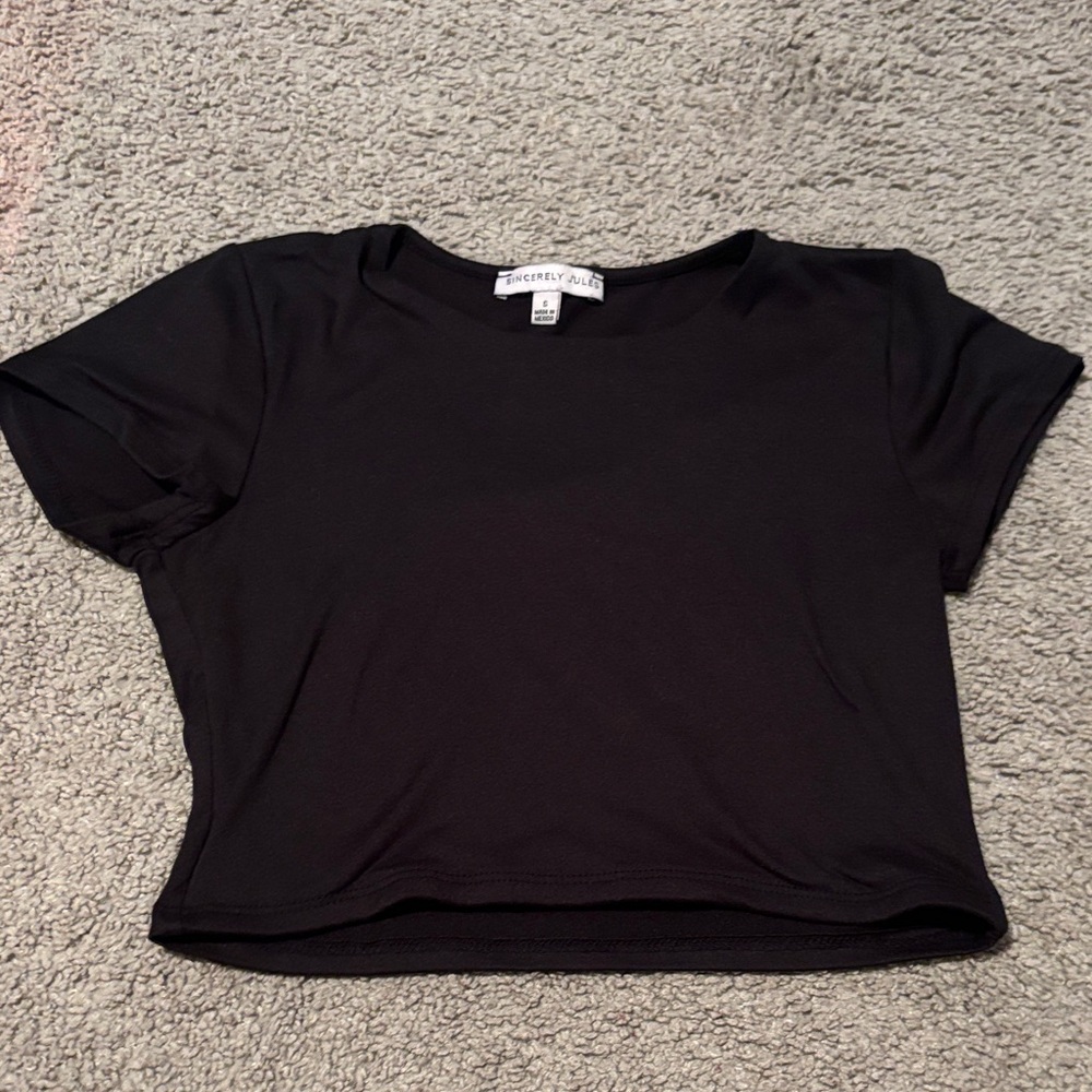Forever 21 Black Crop Top
